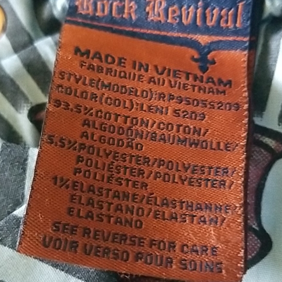 Rock Revival Leni Dark Blue Skinny Jeans - Picture 7 of 7